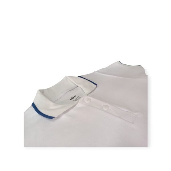 Playera Polo - Franja azul petróleo - Image 2