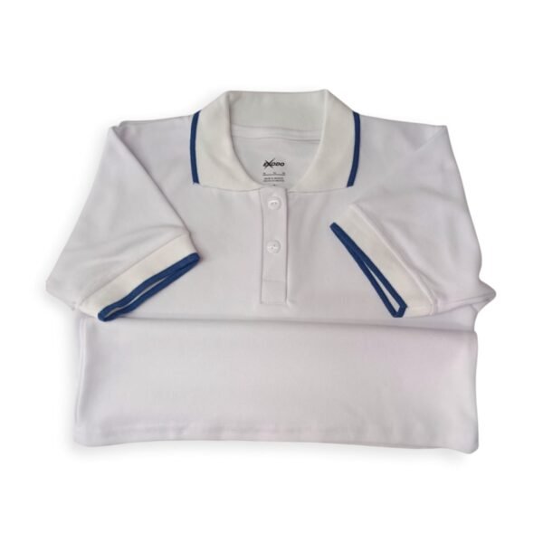 Playera Polo - Franja azul petróleo - Image 4